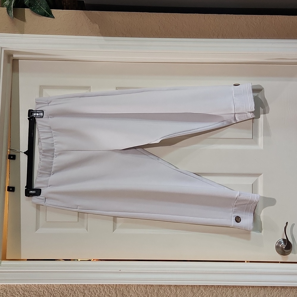 Soft Surroundings White Cropped Ankle Pants